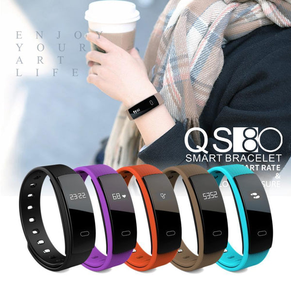 QS80 Smart Wristband - The Best Activity Tracker to Measure Your Activity Everyday!