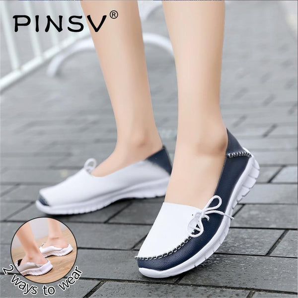 Loafers Women Light-weight Women Flats Lace-up Sneakers Shoes