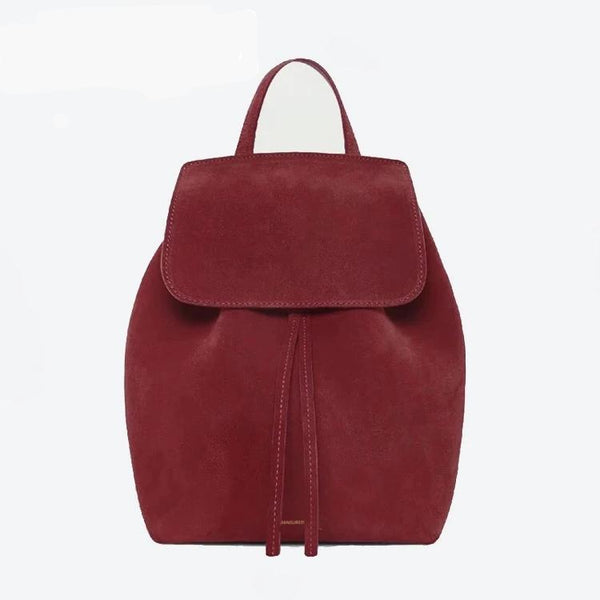 MANSURSTUDIOS  women Faux suede backpack mansur lady suede backpack