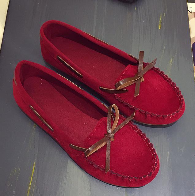 Women Flats Shoes Genuine Leather Comfortable Breathable Soft Sole Loafers