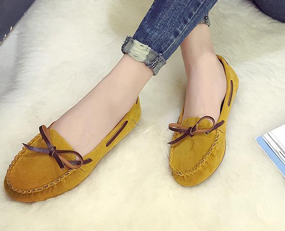 Women Flats Shoes Genuine Leather Comfortable Breathable Soft Sole Loafers