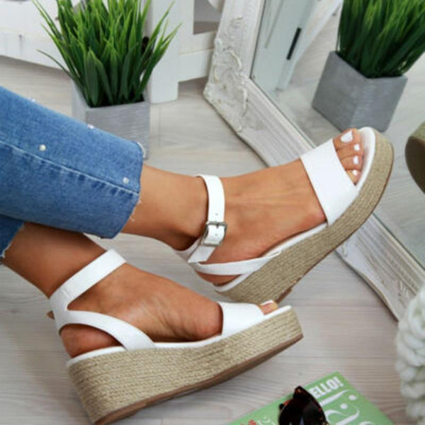 Platform Sandals Fashion Women Flat Sandal Wedges Shoes Casual Woman Peep Toe Ladies Platform Sandals