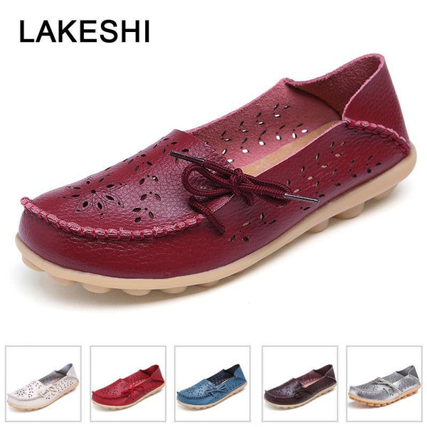 PU Leather Flats Shoes Female Loafers Women Casual Shoes