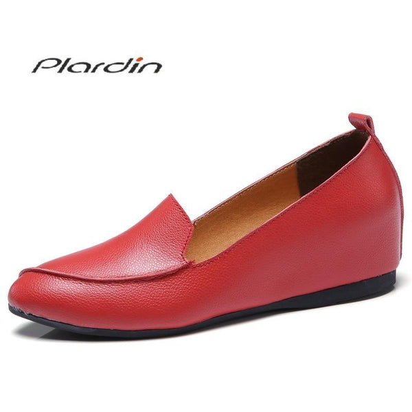 Cow Muscle Ballet Light shoes Sewing Women Genuine Leather Shoes