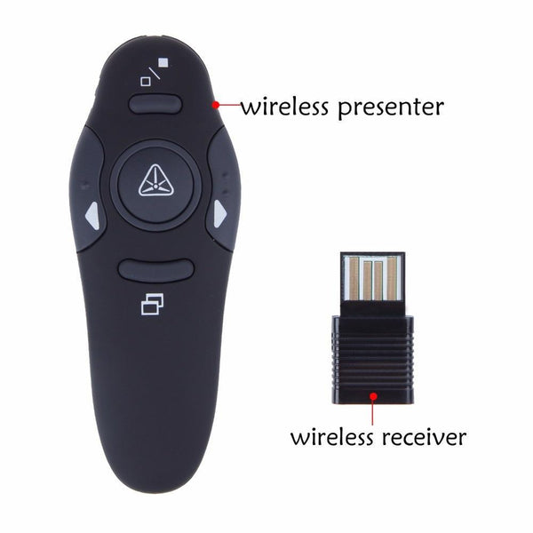 2.4GHz Wireless Presenter Red Laser Pointers Pen USB Receiver RF Remote Control Page Turn PPT Powerpoint Presentation