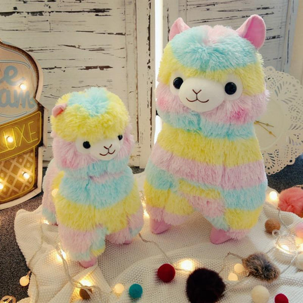 No.1 Llama Plush Toy Rainbow Alpaca Soft Cuddly Cotton Animal Christmas Gift