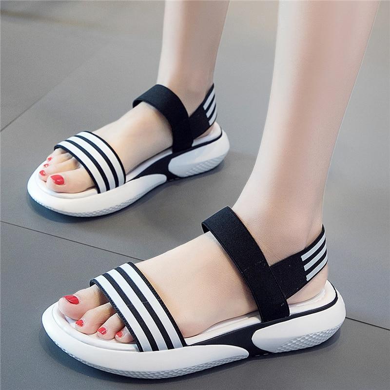 Women's Chunky Shoes Fashion Buckle Thick Soled Casual Woman Beach Sandal