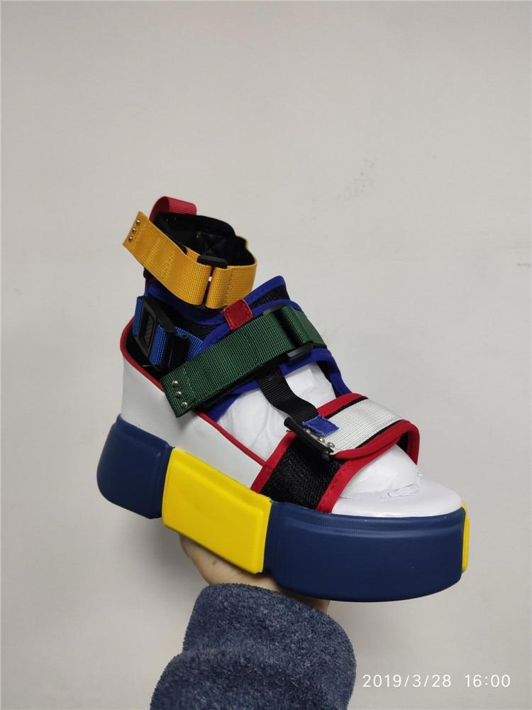 Blue Sandals Platform Women  Ladies Casual Shoes