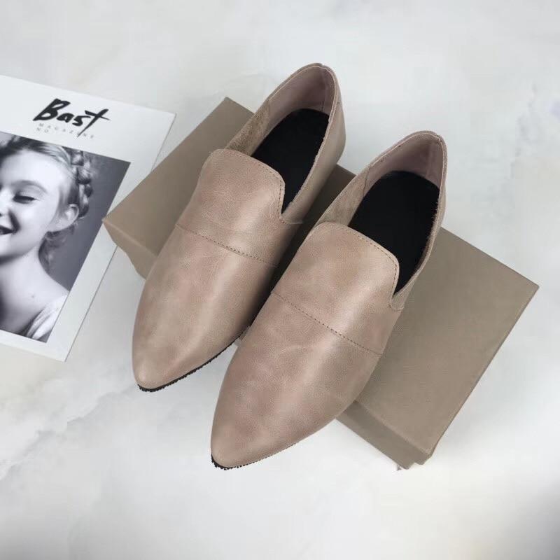 Women Genuine Leather Shoes Comfortable soft Cowhide Pregnant mother