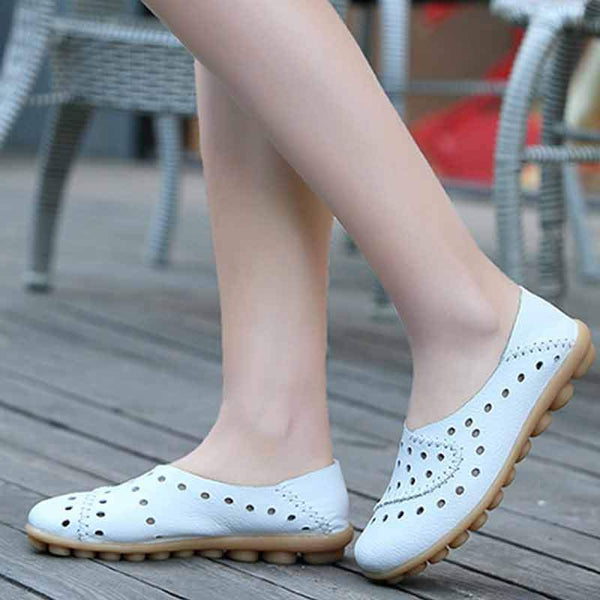 Loafers Women Flat Shoes Leather Ballerina Espadrilles Soft Ballet Flats Slip shoes