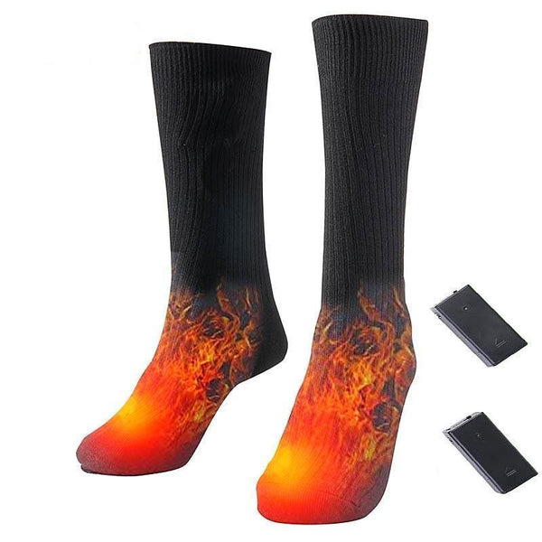 #1 Heated Socks Cotton Electric Thermal Warmer Winter Battery Socks