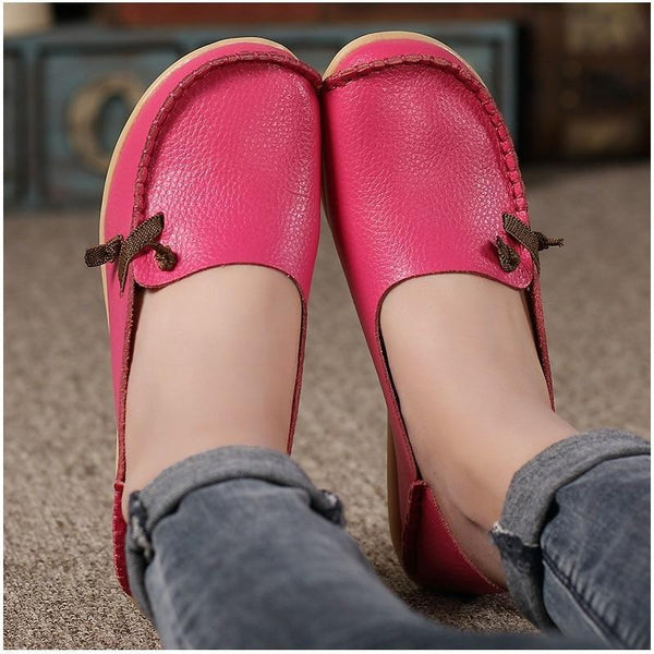 Genuine Leather Shoes Woman Loafers