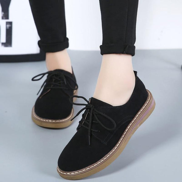 new breathable flats loafers casual lace-up shoes