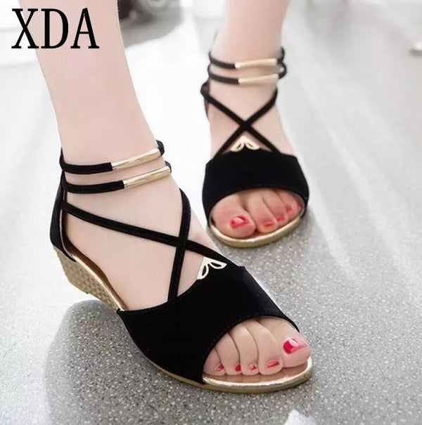 fashion Women zipper sandals Shoes