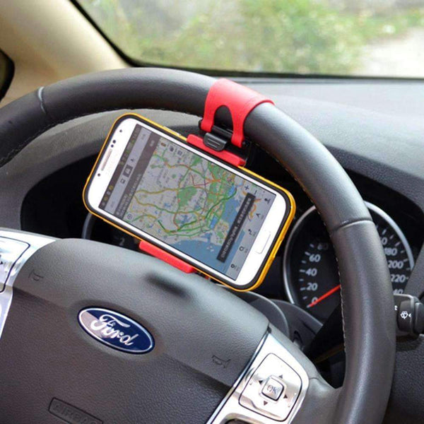 Car Phone Holder Steering Wheel - Hands-Free or Navigation More Easily!