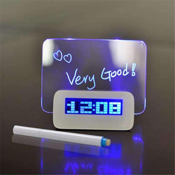 Blue LED Fluorescent Digital Alarm Clock