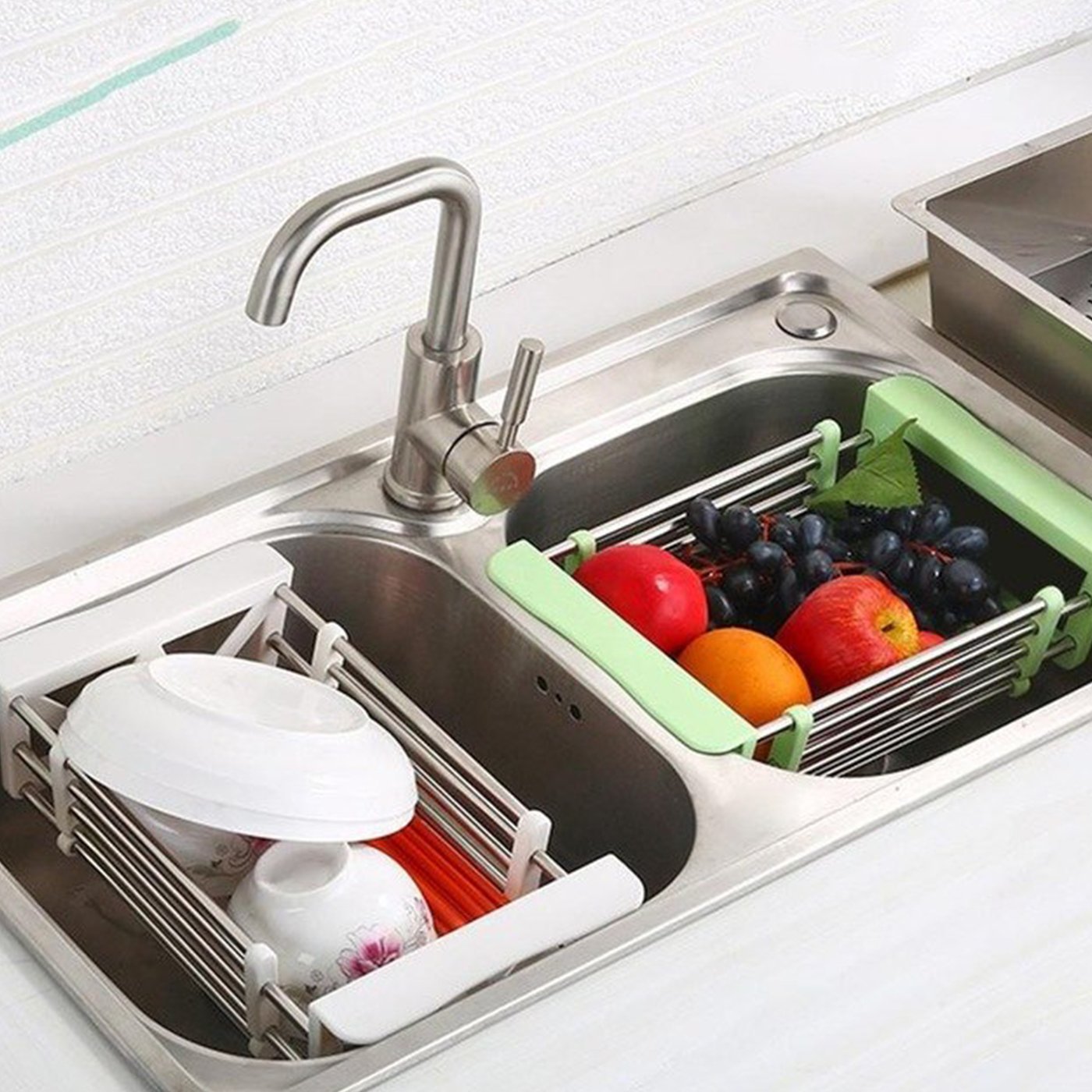 Retractable Drainer Rack