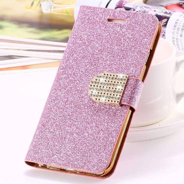 Magnetic Auto Flip Wallet Stand Cell Phone Case
