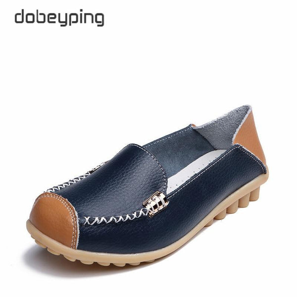 Woman Genuine Leather Women Flats Female Moccasins Shoe