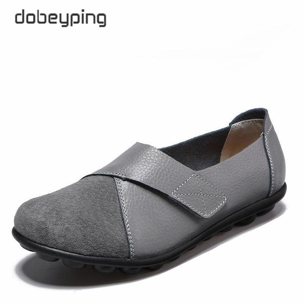 Woman Genuine Leather Women Flats Slip On Women's Loafers