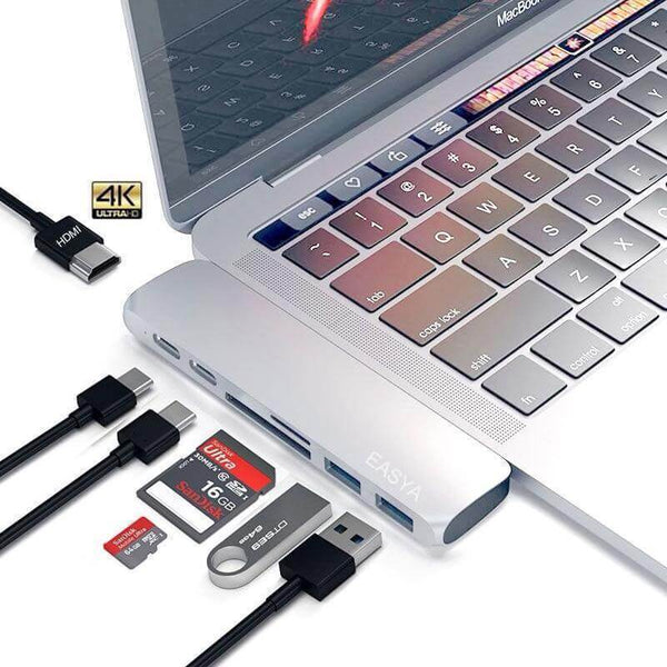 Aluminum USB-C Hub for MacBook Pro/Air