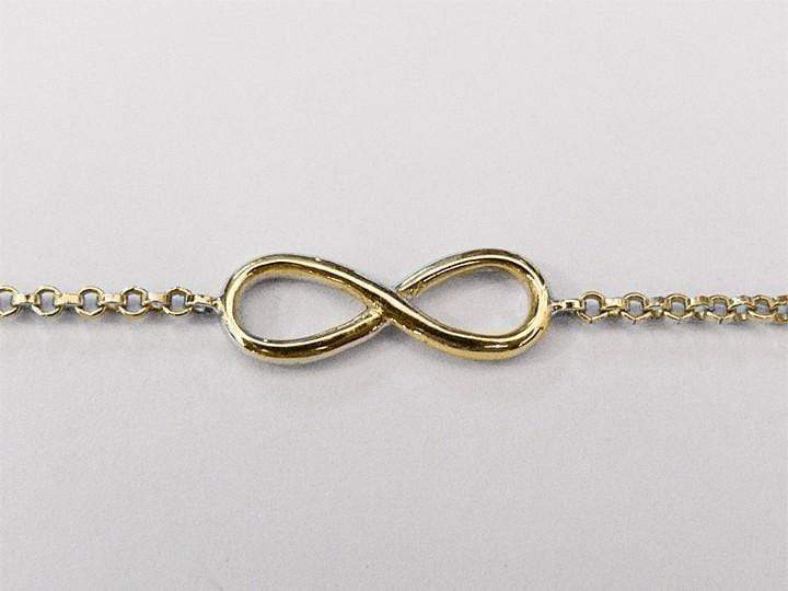 Infinity Vermeil Yellow Gold Chain Bracelet