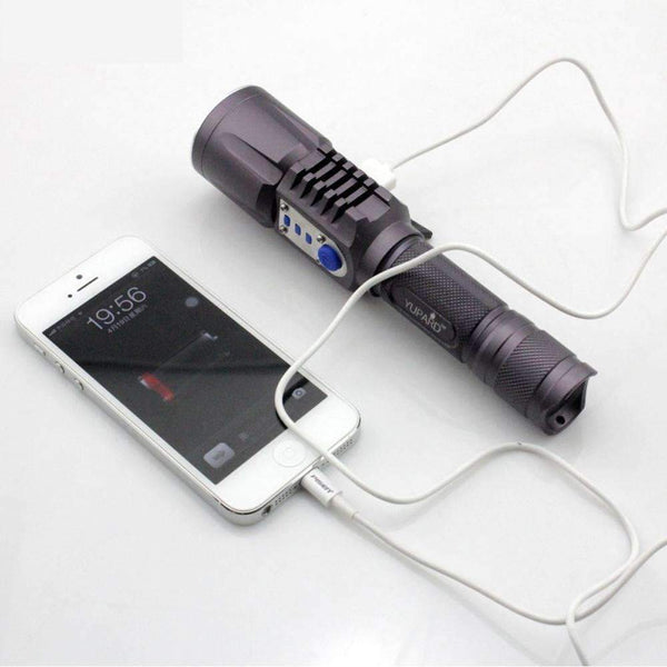 Flashlight With Power Bank - Unique Torch with Mobile Charger