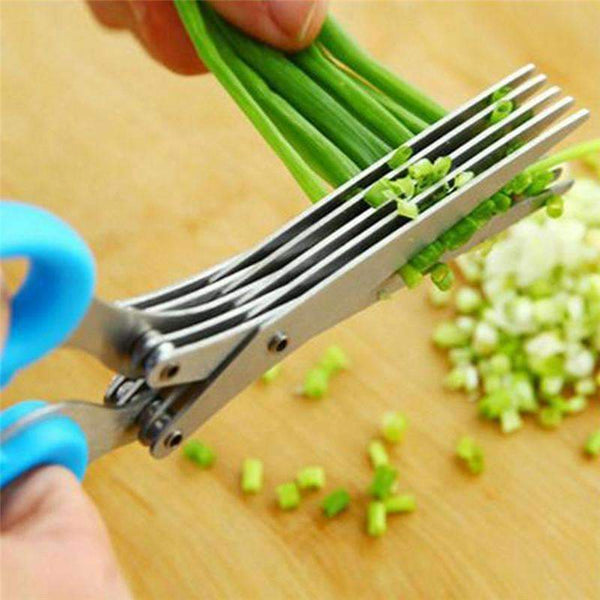 Scissors Kitchen Tool - Multipurpose Kitchen Shears with 5 Stainless Steel Blades