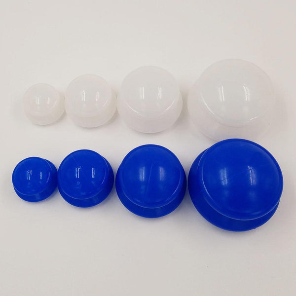 4Pcs Moisture Absorber Anti Cellulite Vacuum Cupping Silicone Facial Body Massage Cups