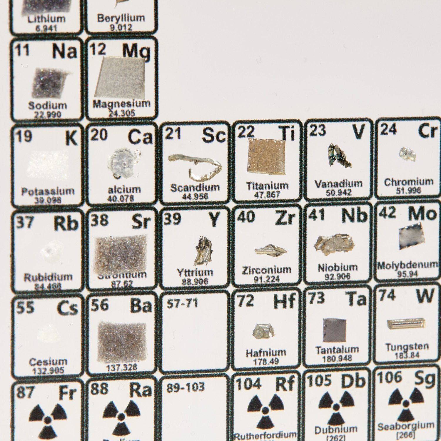 Periodic Table Real Elements Display – London Marketshop