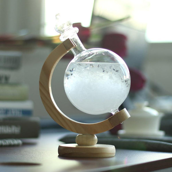 Weather Forecast Crystal Bottle Globe Storm