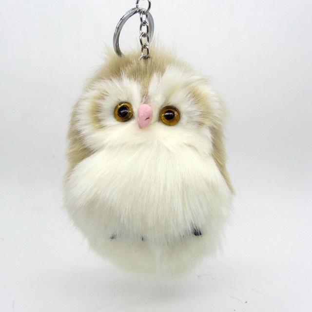 Fluffy Owl KeyChain