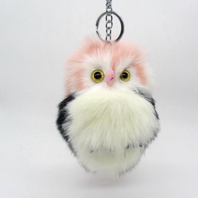 Fluffy Owl KeyChain