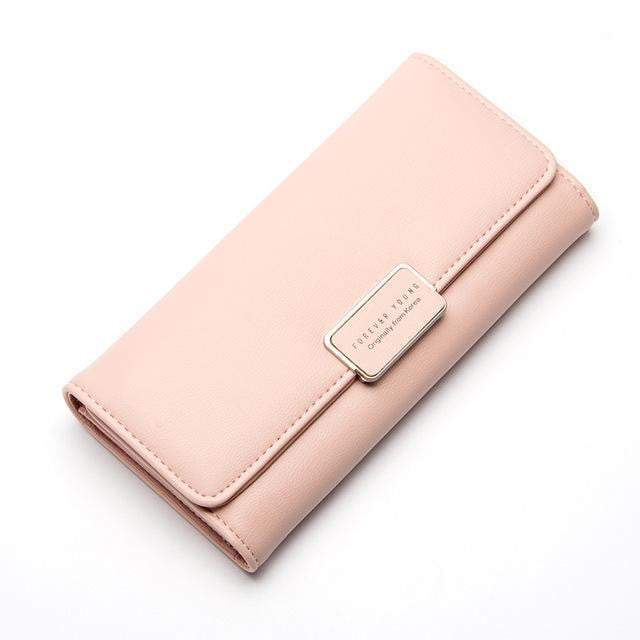 Women's purse Pure Passport cover large fresh capacity Business card holder natural wallets for female useful long-lived purse