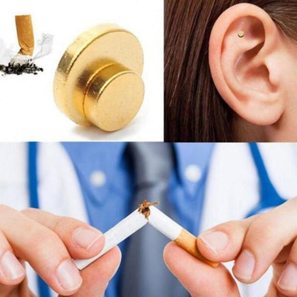 Miracle Anti-Smoking Magnetic Patch Ear Magnet Stop Cigarettes Smoke Quit