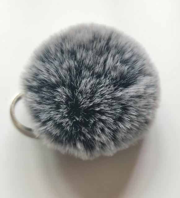 Fluffy Charming Women's Pompom Chain Keyholder