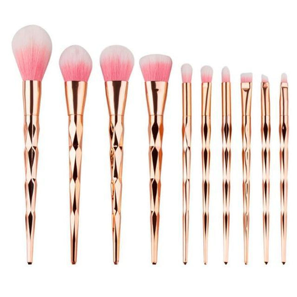 UniHorn - 10 Gold Makeup Brush Set