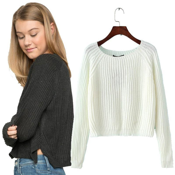 Casual Sexy Women Pullover Sweater