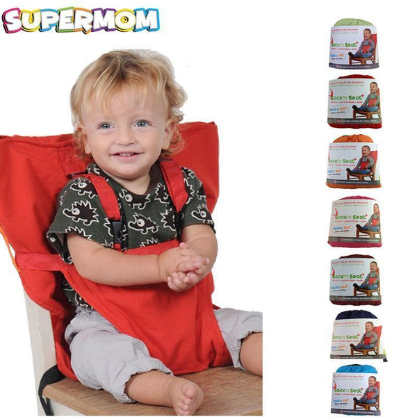 Portable Infant High chair Dining Foldable Baby Safety Seat With Belt