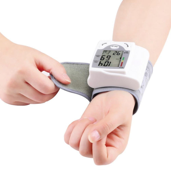 LCD Display Wrist Heart Beat & Blood Pressure Monitor