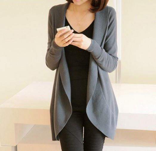 Autumn Winter New Women Long Sleeve Knitted Sweater Casual