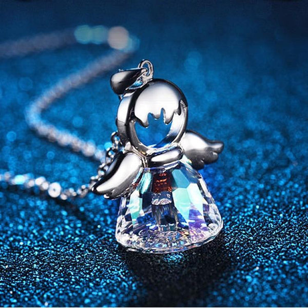 Guardian Angel Crystal Necklace