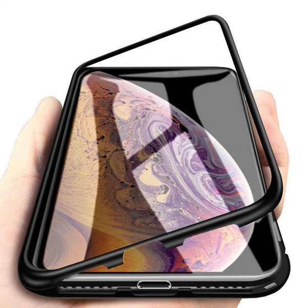 2019 New Magnetic Absorption Glass Cover Case for iPhone