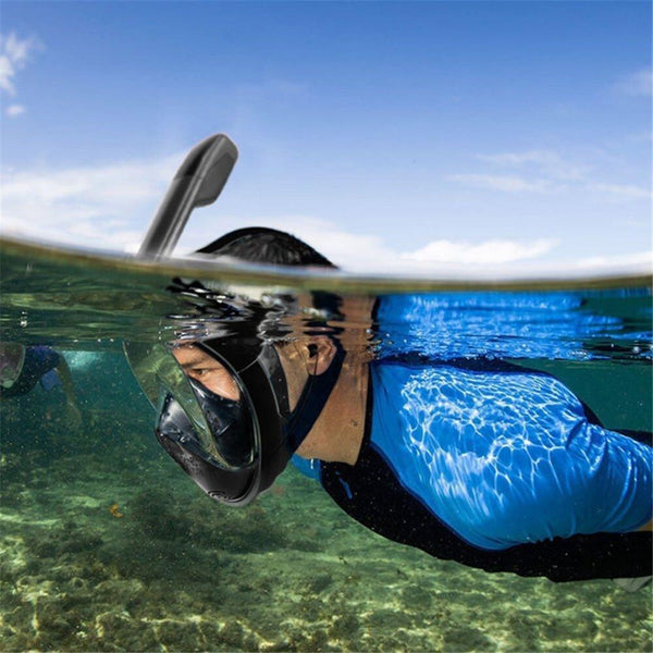 Underwater Scuba Anti Fog Full Face Diving Mask Snorkeling Set Respiratory masks Safe and waterproof Swimming Equipment