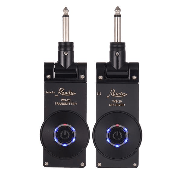 Wireless Guitar System Transmitter Rechargeable Jack 2.4Ghz