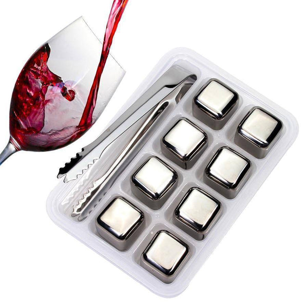 Stainless Steel Ice Cubes - Reusable Chilling Stones and Beer Coolers