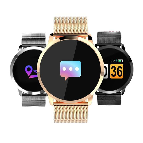 Q8 OLED Smartwatch Fitness Heart Rate Tracker