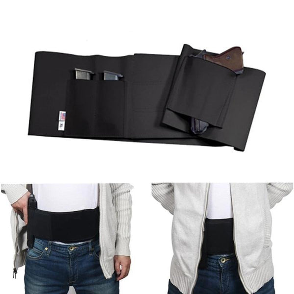 Belly Band Holster With Adjustable Waist Gun Holster