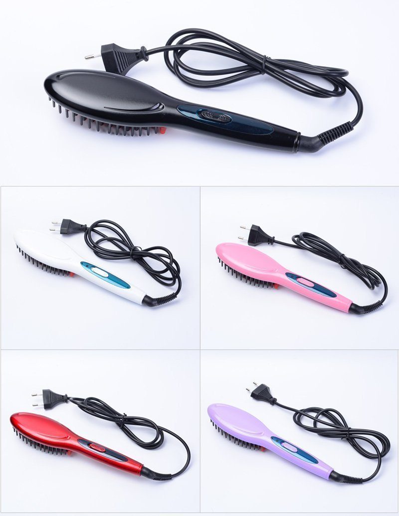 Hair Straightener Comb Brush