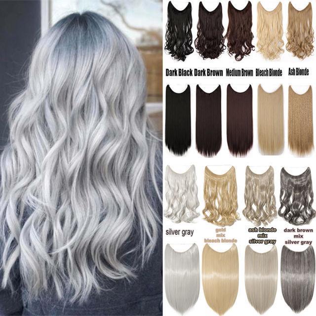No.1 Selling Fast Shipping Invisible Halo Hair Extensions Silky Straight Hair